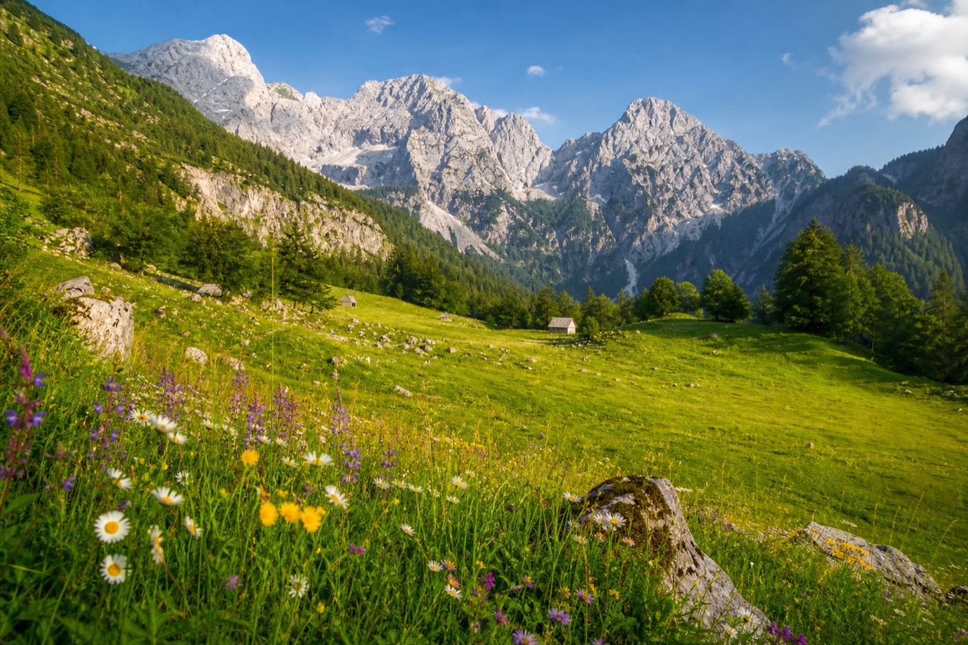Альпийский луг в Словении